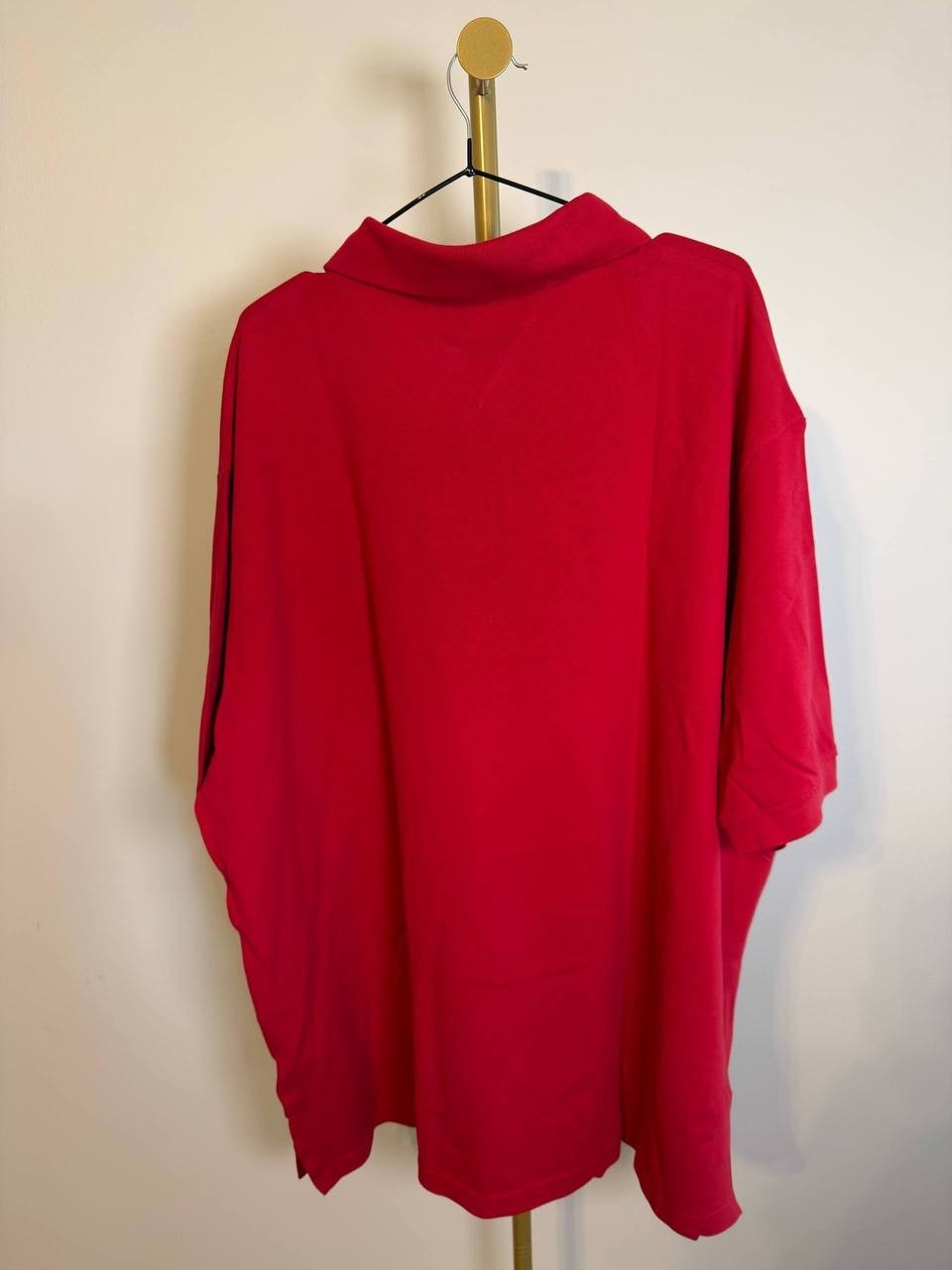 Tommy Hilfiger Chest Insert Polo Shirt Medium Red 4XL NWT $89.50