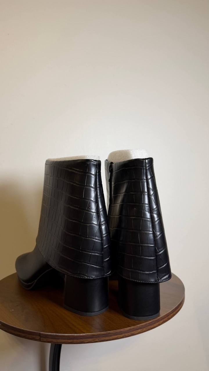 Easy Street Black Man‑Made Ankle Boots 12M NIB MSRP $100