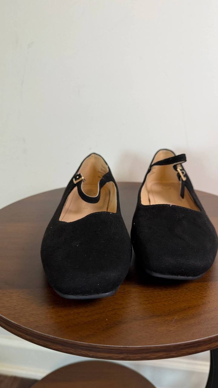 Journee Collection Carrie Flats 7.5M Black PU Mary Jane NIB msrp$71.99
