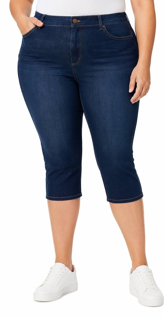 Gloria Vanderbilt Amanda Capri Jeans Plus Size Madison 22W NWT $54