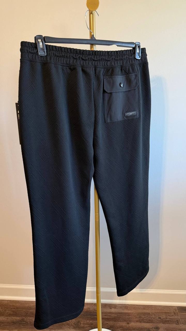 Karl Lagerfeld Paris Men’s Jacquard Knit Performance Joggers XL $99 NWT