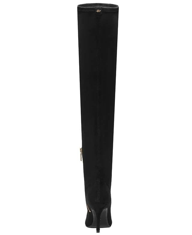 Karl Lagerfeld Paris Tall Boots Black 7.5 New $269.00