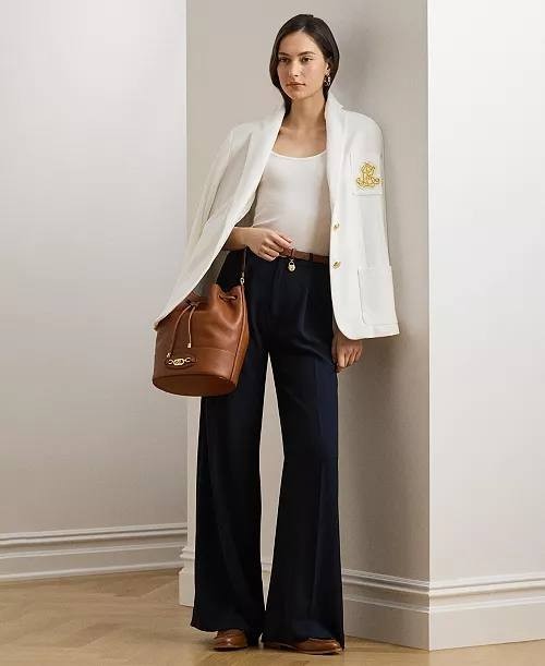 Lauren Ralph Lauren Stretch Rib-Knit Tank Top White M NWT $49.50