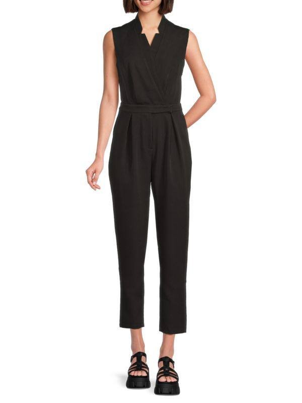 Area Stars Chantal Sleeveless Crepe Jumpsuit – L – Black – NWT – $59.99