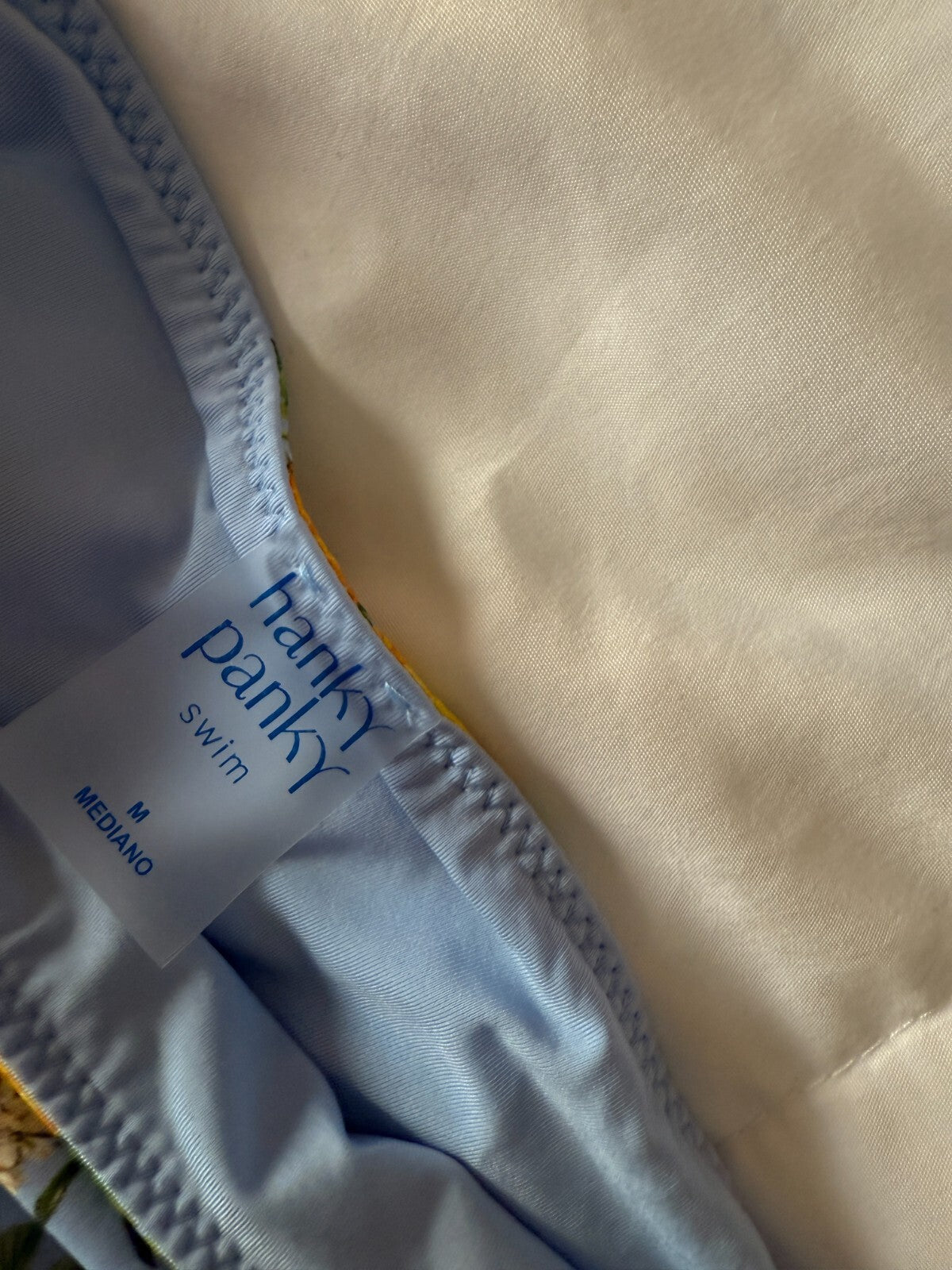 Hanky Panky Stylish V-Kini Bikini Bottom, Multicolor Flower, Retro, Size M