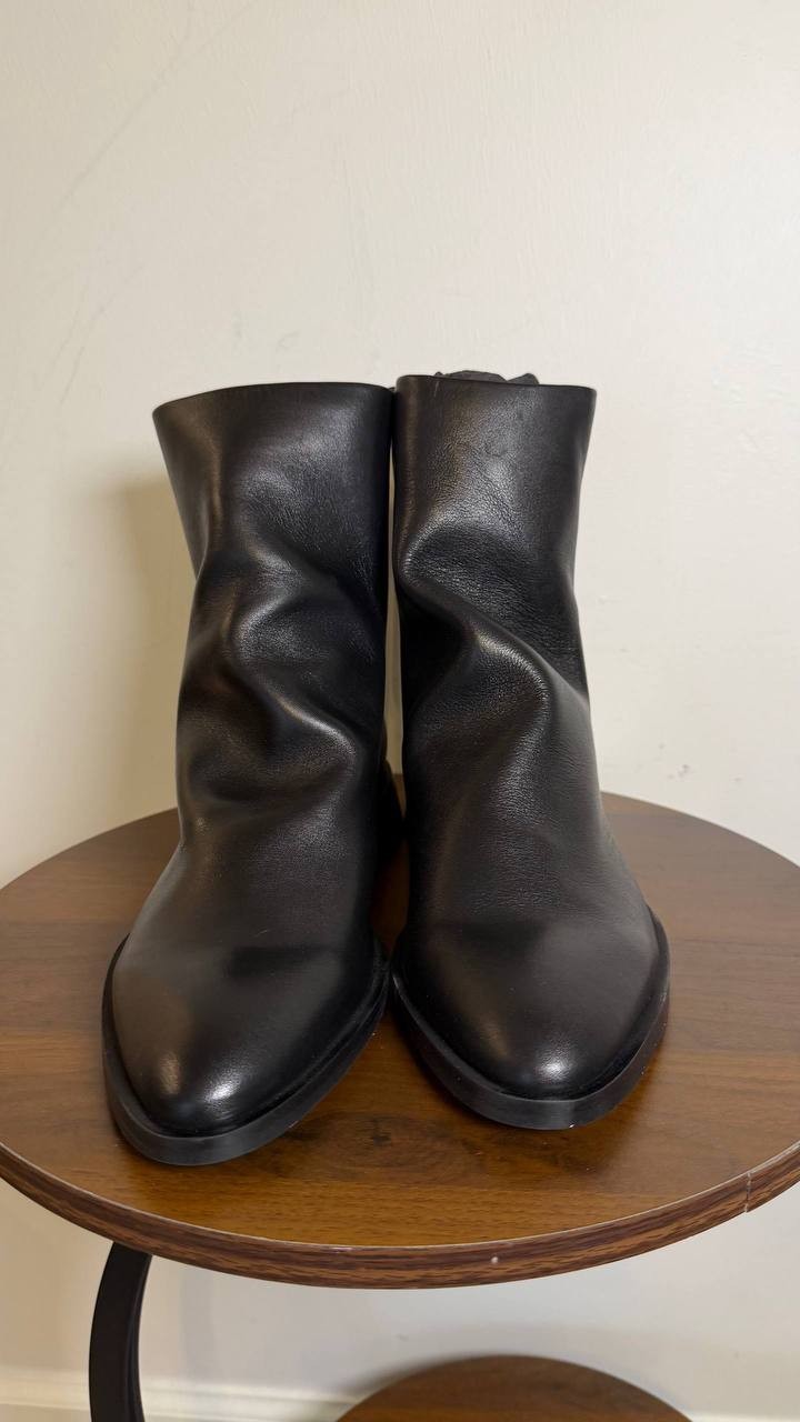 Steve Madden Nexie Black Leather Pointed Toe Ankle Boots Women’s 9 NWB $159.95