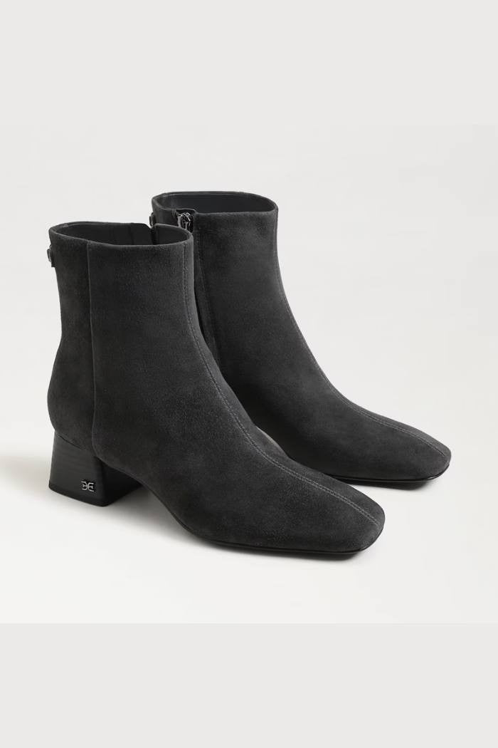 Paige Graphite Suede Ankle Boots – Size 8M – Grey – New in Box