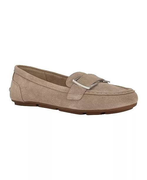 Calvin Klein Slip-On Loafers Taupe Suede Size 9.5M New in Box $99