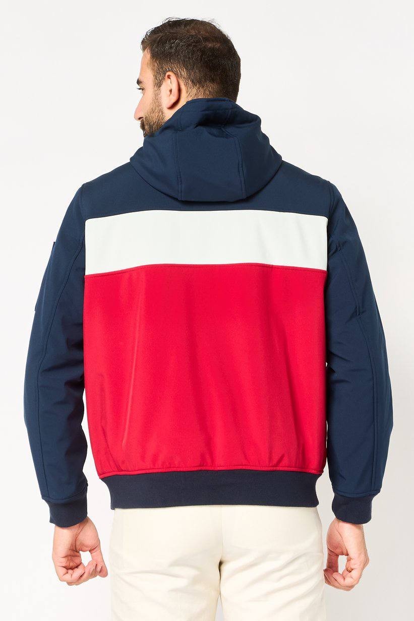 Tommy Hilfiger Colorblock Hooded Bomber Jacket Multicolor XXL NWT $195