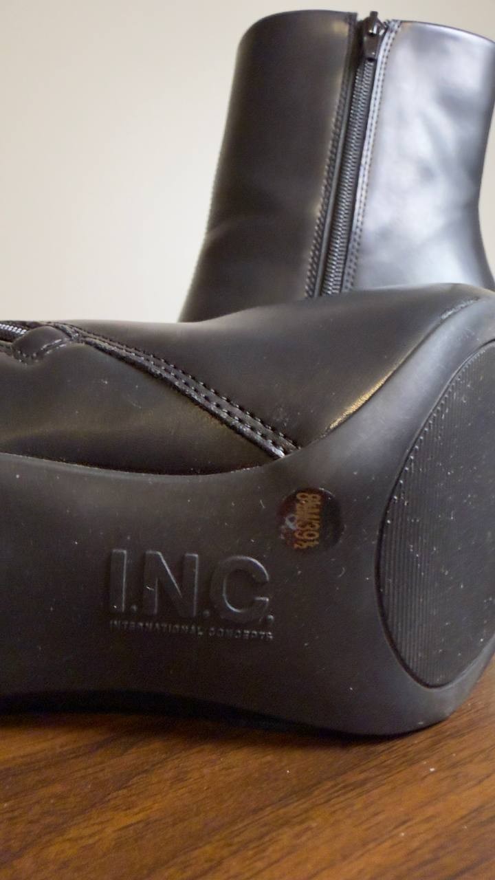 I.N.C. International Concepts Dress Booties Black 8.5 M New $149.90