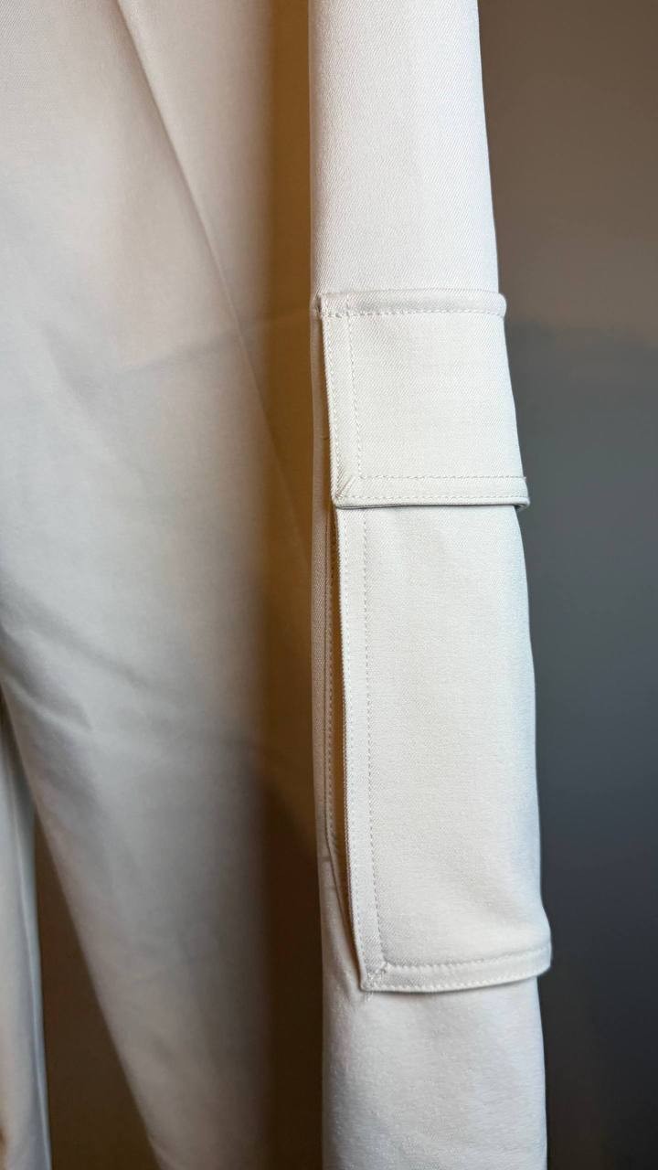 Guess Eco Matea Perfect Cargo Pants Muted Stone Lx32 NWT $148