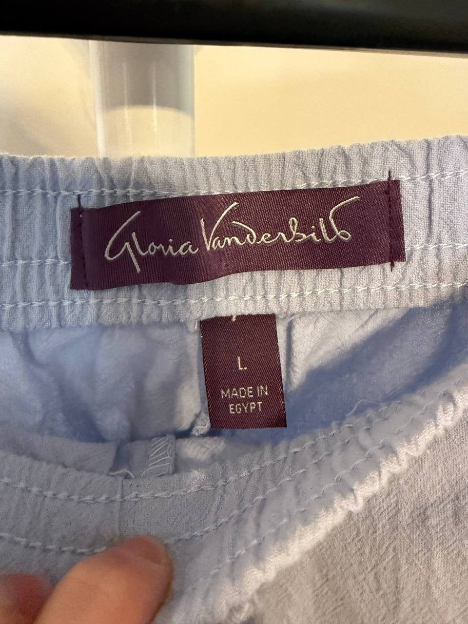 Gloria Vanderbilt Wide‑Leg Cropped Pants – Size L – NWT – $42