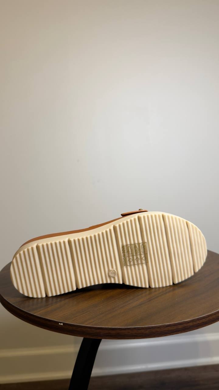 Life Stride  Platform  Sandals  Tan  Man‑Made  7M  New  With  Box  $80