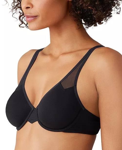 Wacoal Body By 2.0 Mesh-Detail Underwire Bra 38DDD Black T-Shirt Bra daily