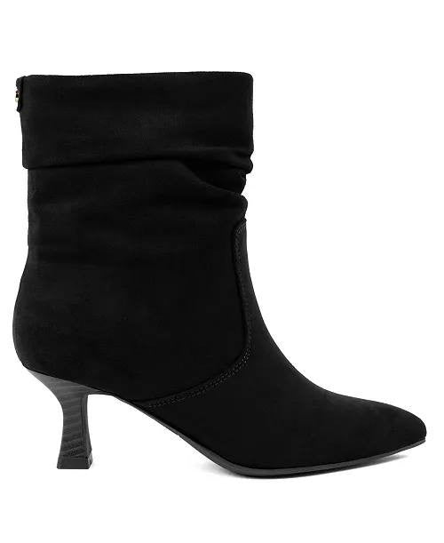 Jones New York Black Microsuede Dress Booties 7.5M New in Box MSRP $89.50