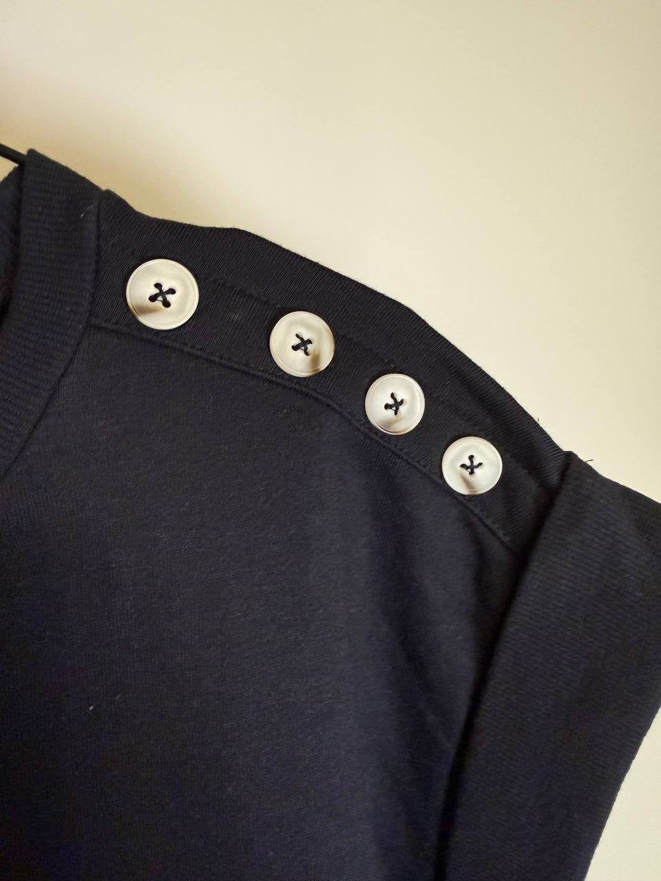 Three Dots Black Short Sleeve Crew Neck Top-XL-NWT-$68