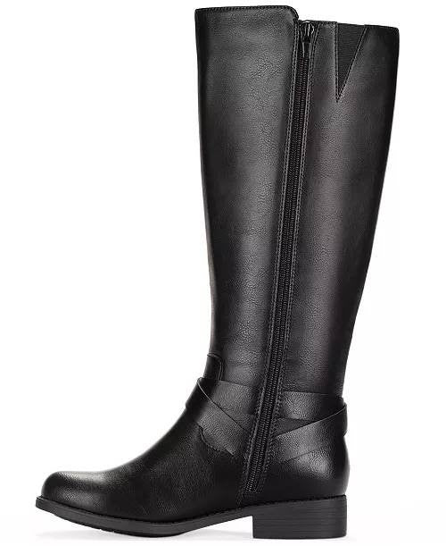 Style & Co Margoo Riding Boots Black 9.5M Man‑Made $79.90 NWB