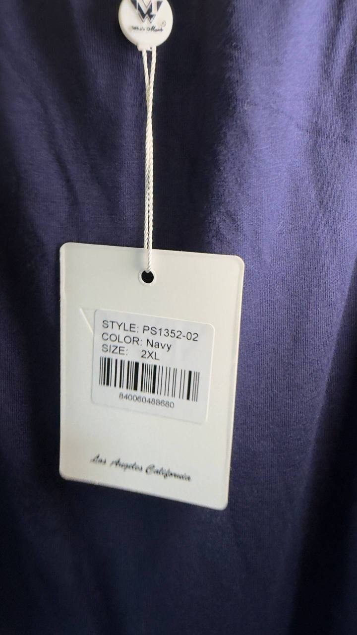 White Mark Plus Size Cold Shoulder Ruffle Sleeve Top Navy 2XL NWT $52
