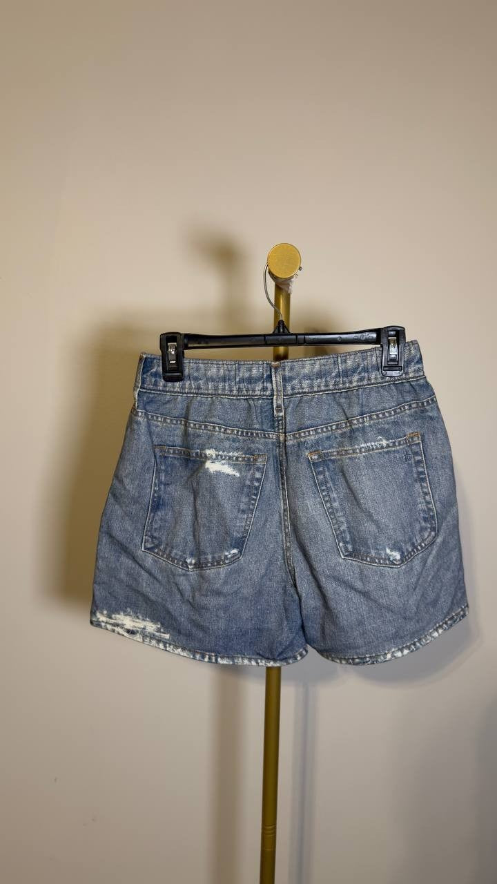 Rag & Bone Miramar Cotton Walking Shorts Mid Wash S/P NWT $108