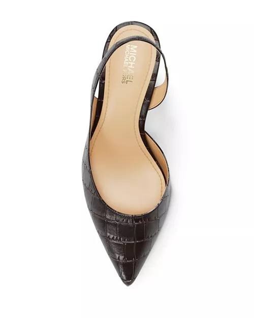 Michael Michael Kors Slingback Pumps Chocolate 9.5 M New With Box $115.00