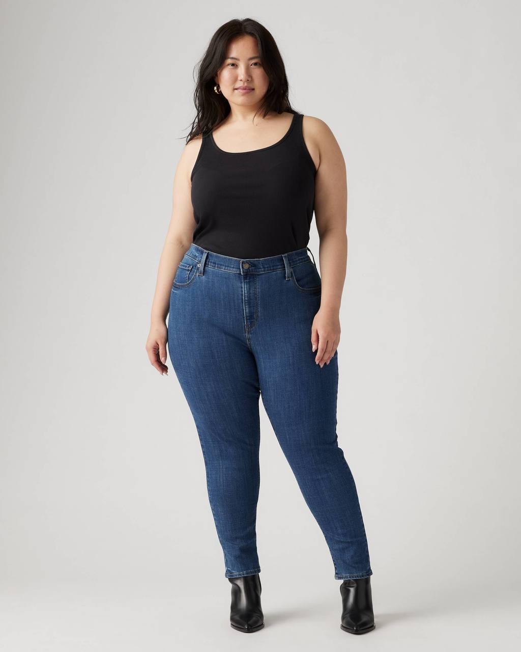 Levi’s 721 High Rise Skinny Jeans Plus Size 24W Medium Wash NWT $69.50