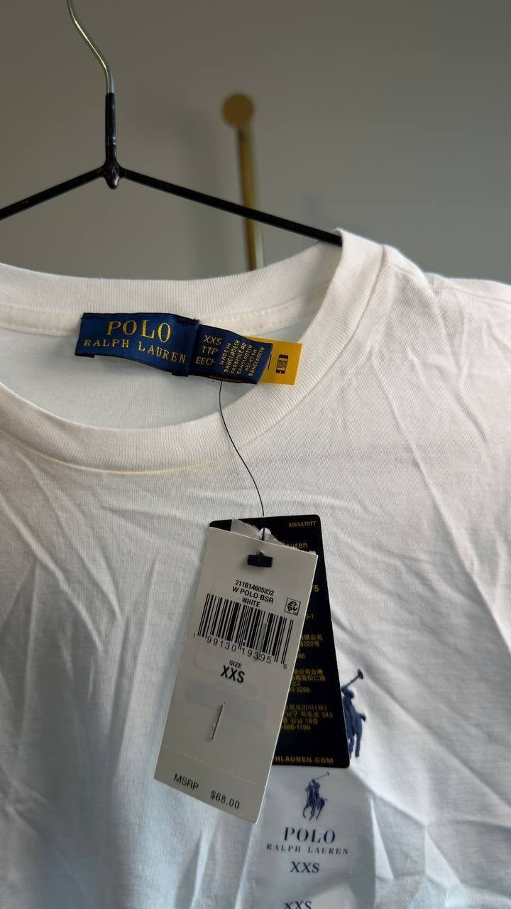 Polo Ralph Lauren Cotton T‑Shirt XXS White NWT $68