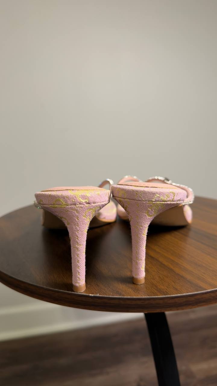 Guess  Kitten  Heel  Sandals  Light  Pink  9.5M  New  $99