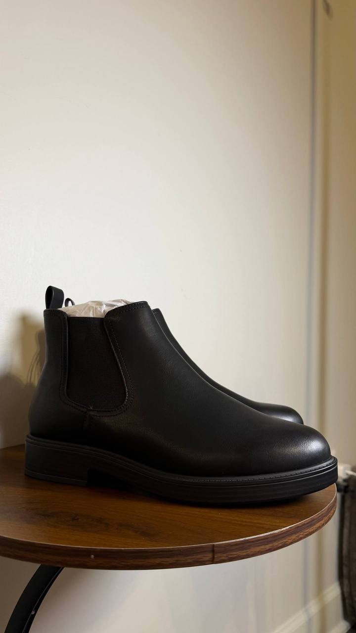 Aerosoles Leather Chelsea Boots 8.5W Black New in Box MSRP $129