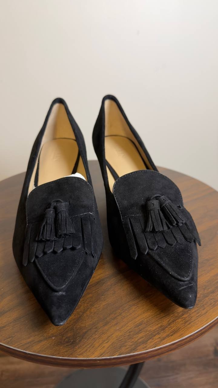 Lauren Ralph Lauren Kiltie Pumps Black 9 B New $195.00