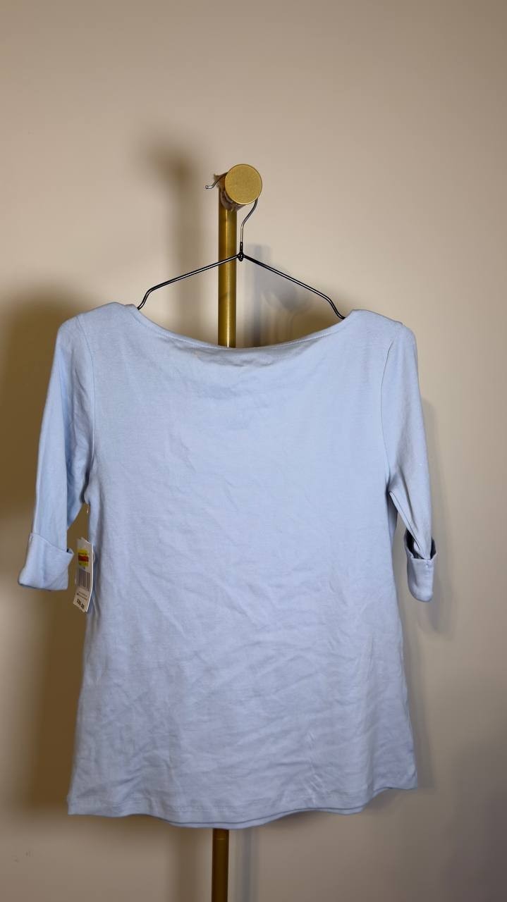 Gloria  Vanderbilt  Women’s  Alanis  T‑Shirt  Light  Blue  XS  NWT  $35