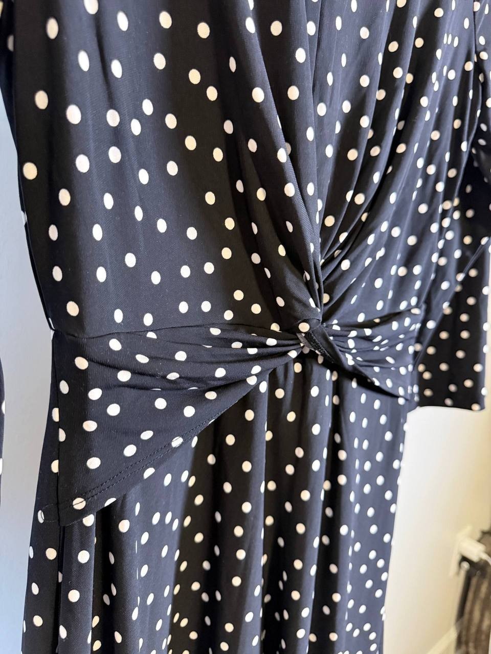 Tommy Hilfiger Black & White Dot Midi Dress – Size 4 – NWT – $99
