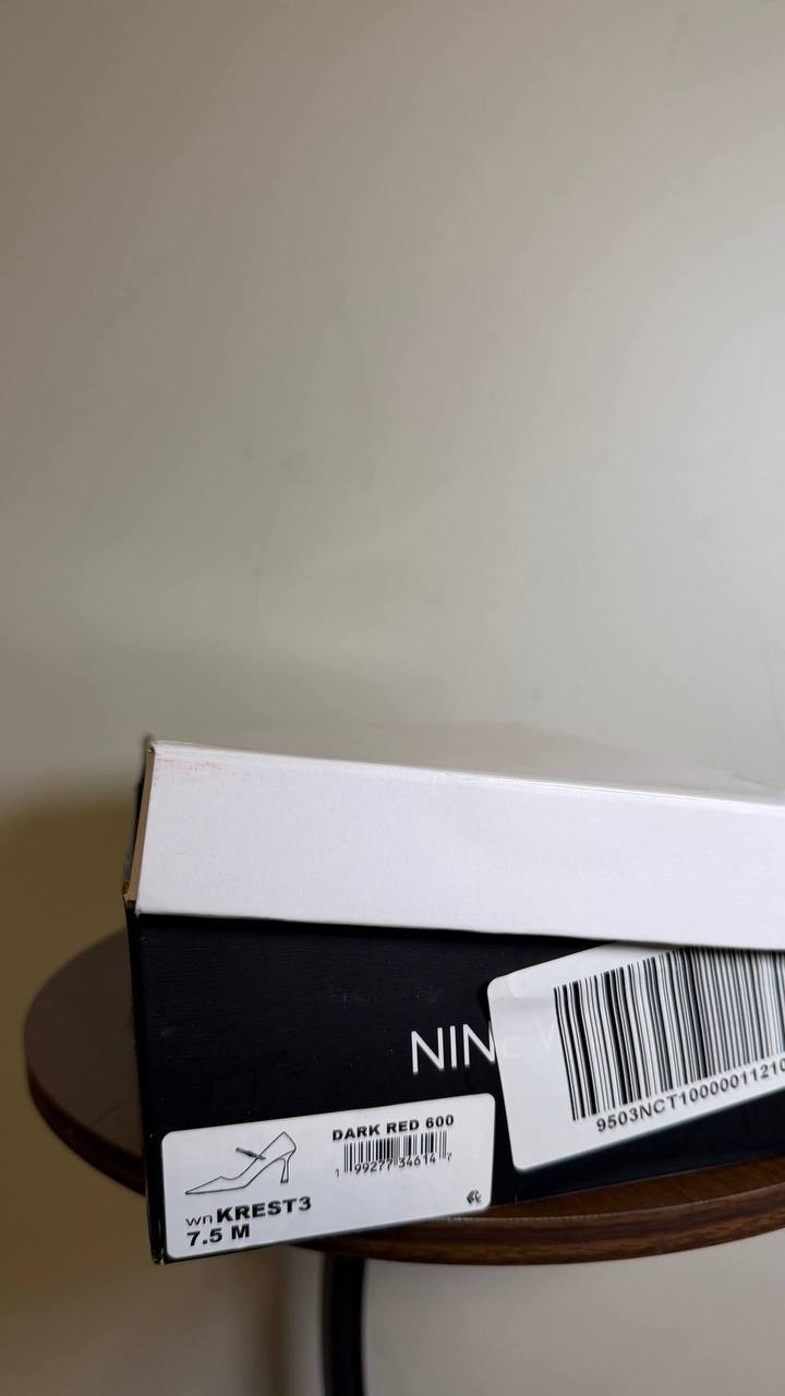 Nine West Jinnie Pointed Toe Pumps Dark Red 7.5M Stiletto NWB $109