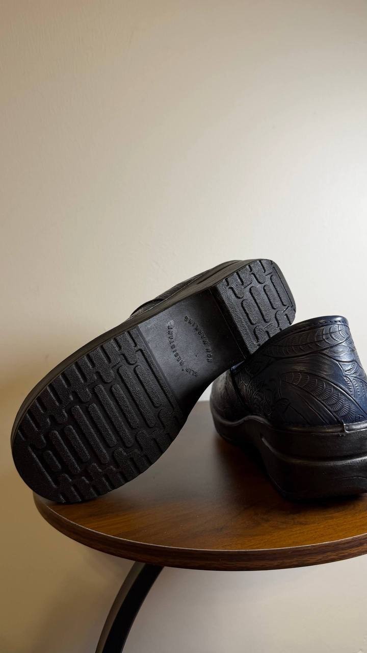 Easy Works Lyndee Clogs 8W Navy Tool Slip‑Resistant Comfort Shoe NIB msrp$55
