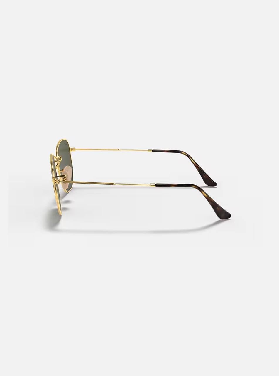 Ray‑Ban  Hexagonal   Sunglasses  Arista  Gold  Green   OS  NWT  $244