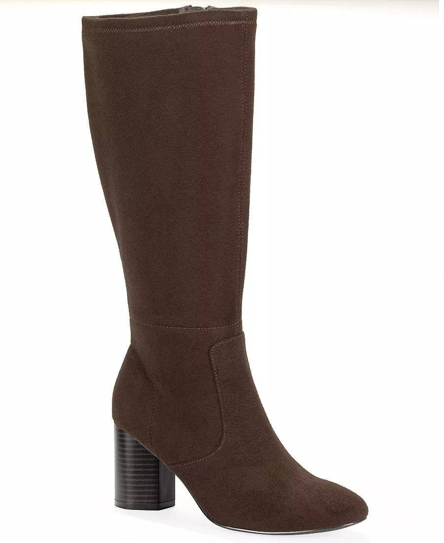 Style & Co Brysonn Boots 7M Dark Roast Microfiber Round Toe NIB msrp$89