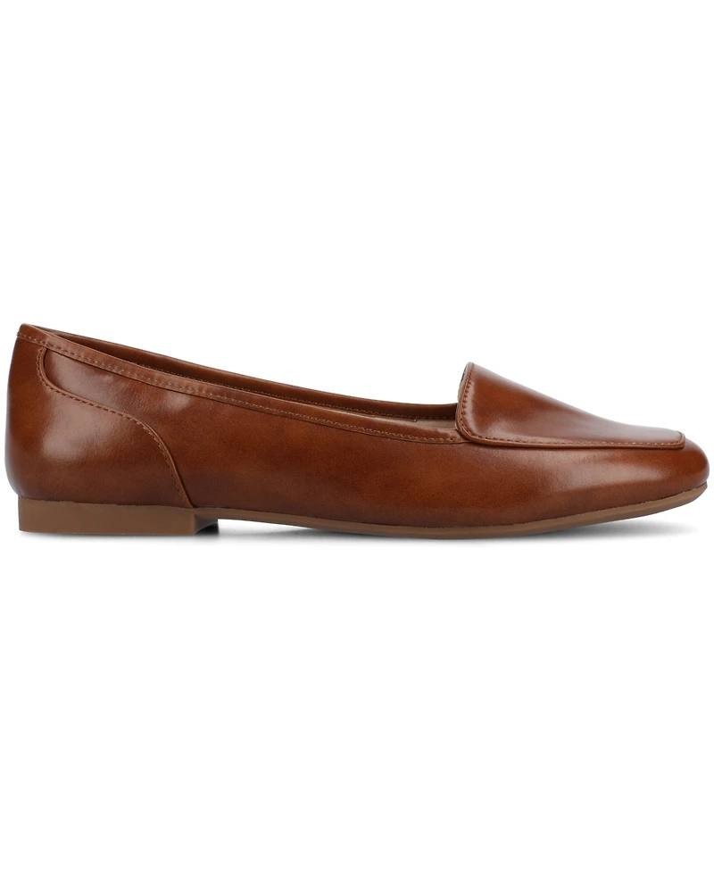 Journee Cognac Ballet Flats 7WD NIB MSRP $79
