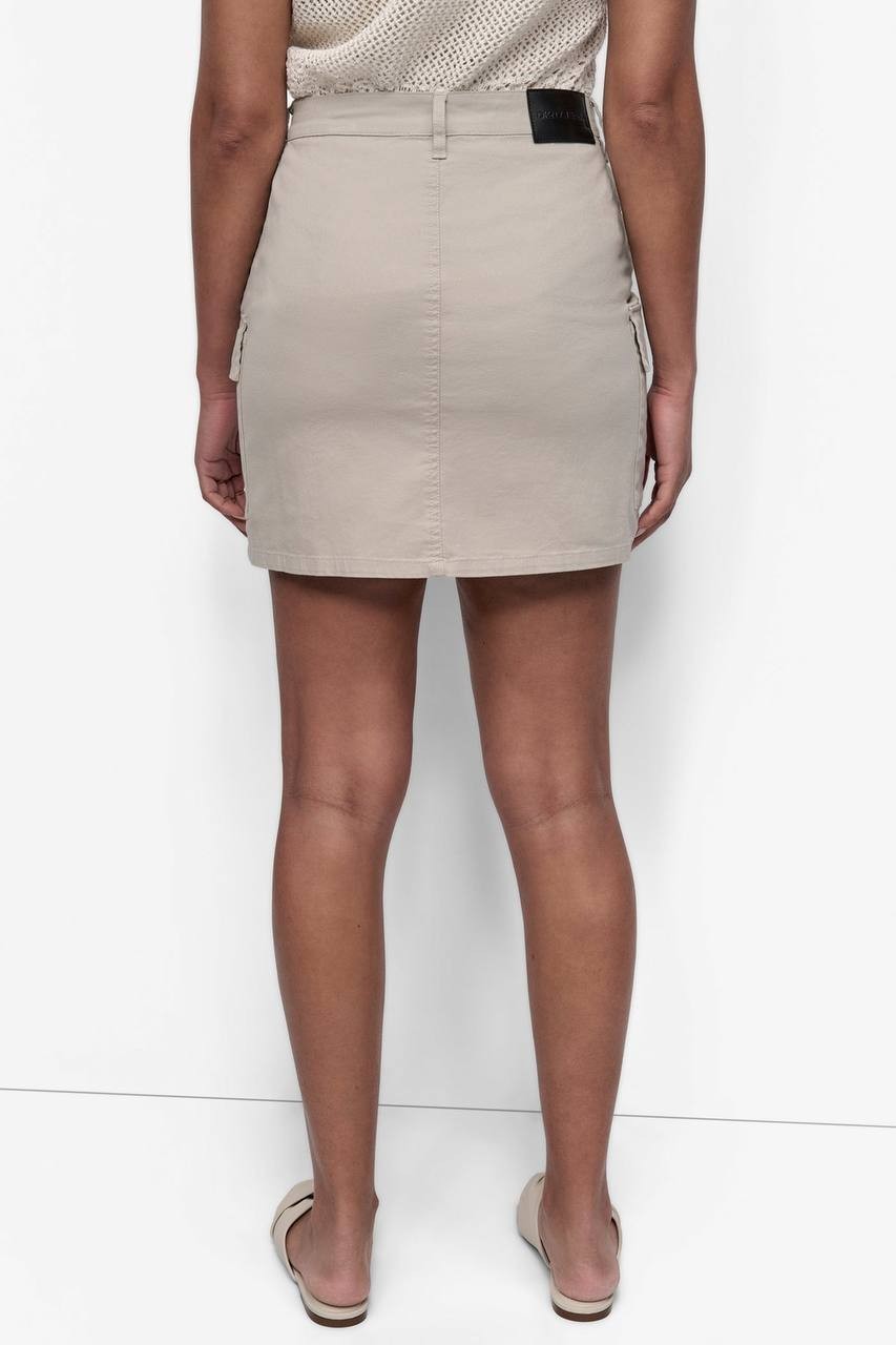 DKNY Skirt 14 Light Fatigue High Waist Cargo Mini Stretch Cotton NWT MSRP $69