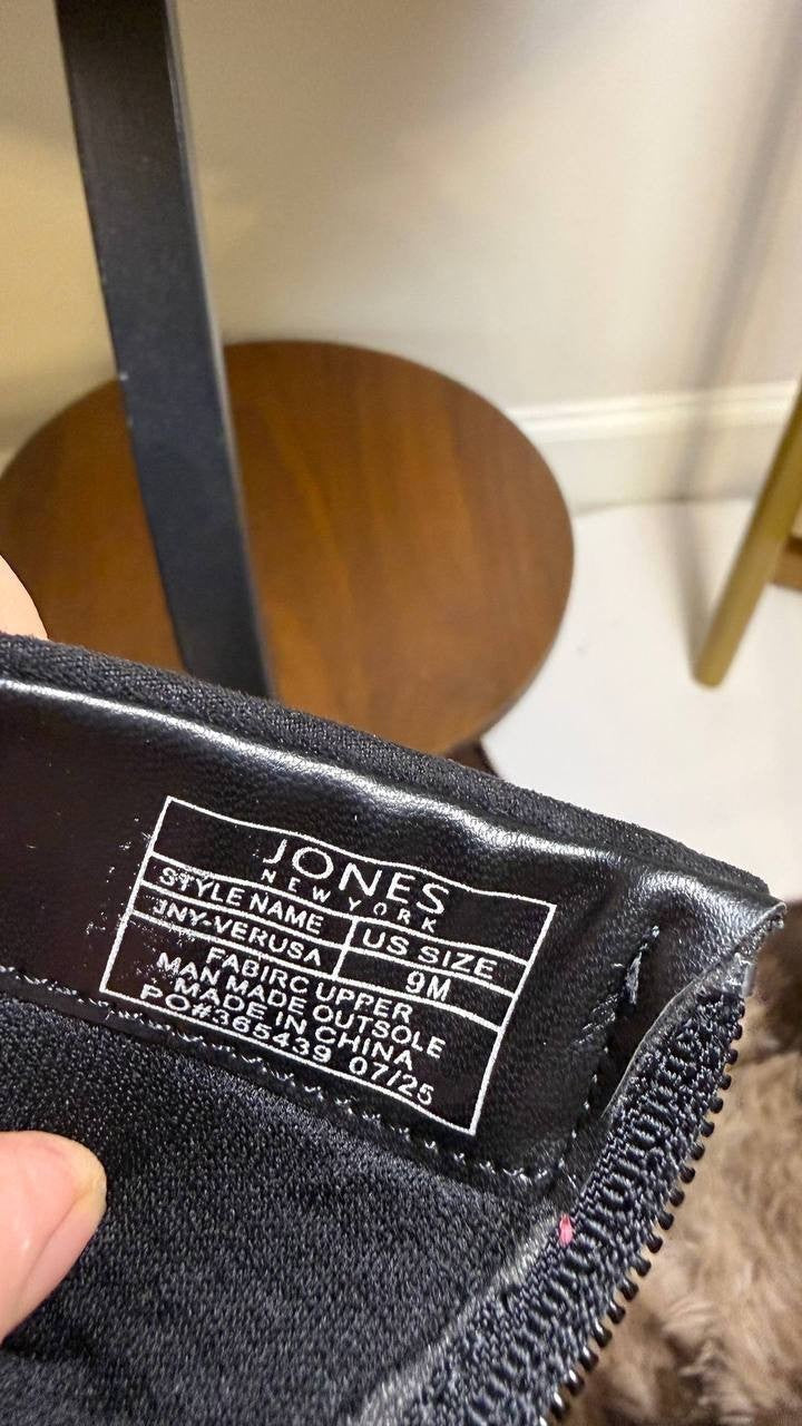 Jones New York Verusa Pointed Toe Dress Booties Black 9M NWB Stiletto $89.50