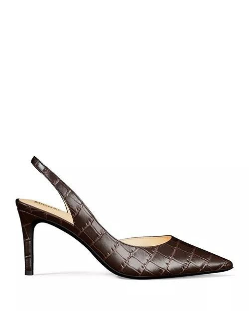 Michael Michael Kors Slingback Pumps Chocolate 9.5 M New With Box $115.00