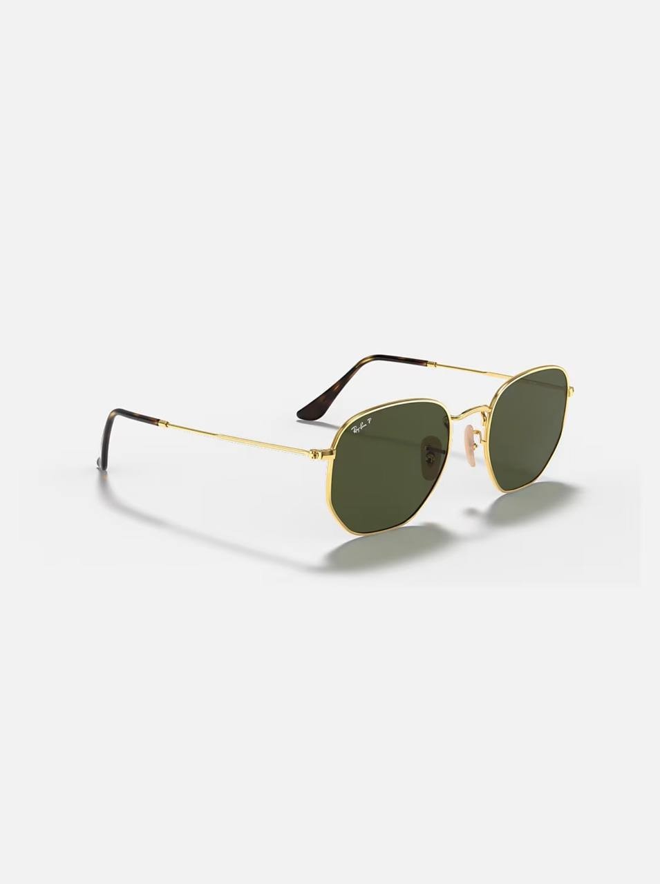 Ray‑Ban  Hexagonal   Sunglasses  Arista  Gold  Green   OS  NWT  $244