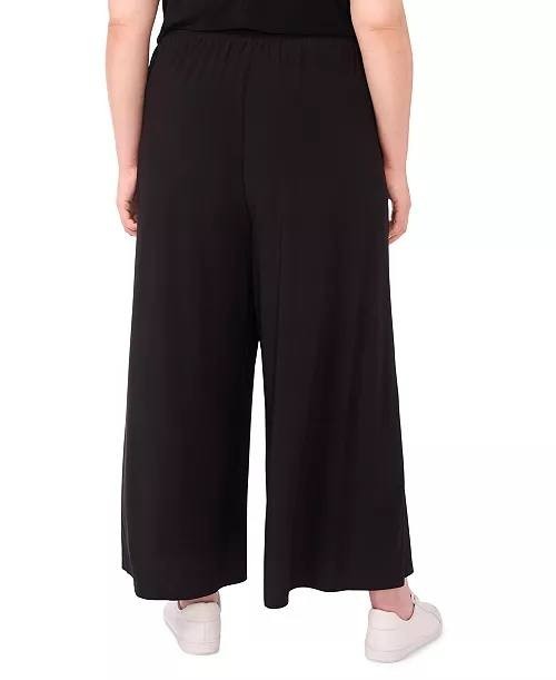 Vince Camuto Plus Size Pull‑On Wide‑Leg Pants – Size 1X – NWT – Black – $89