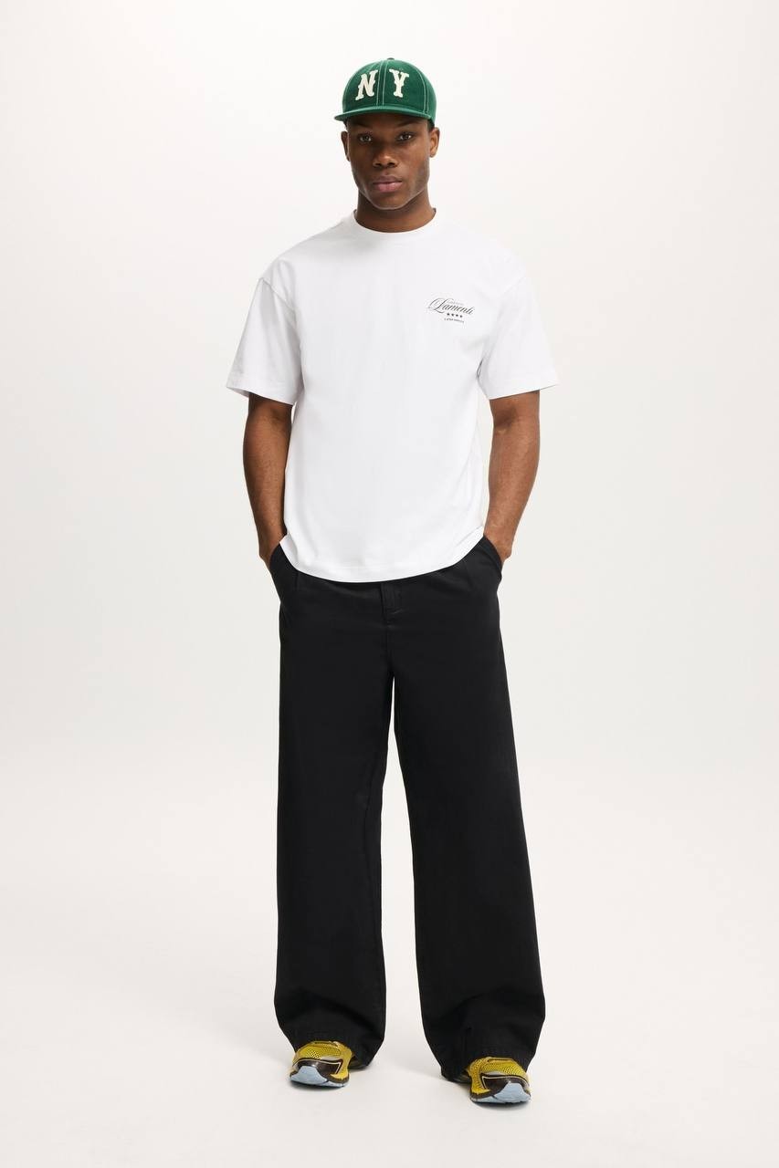 Cotton On Men’s Super Baggy Pleated Pant Black 28 $69.99 NWT