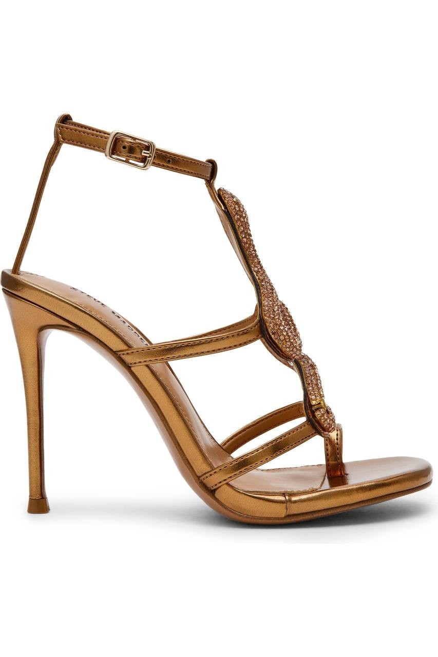 Steve  Madden  High  Heel  Sandals  Bronze  7  New  $139