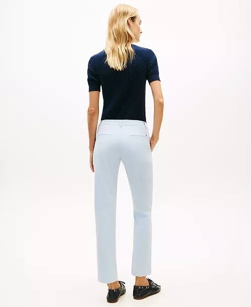 Tommy Hilfiger Twill Slim Chino Pants Breezy Blue 12 NWT $69.50
