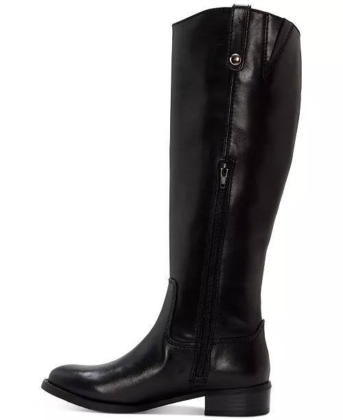 I.N.C.  Riding  Boots  Black  Leather  9W  XWC  New  $189.90