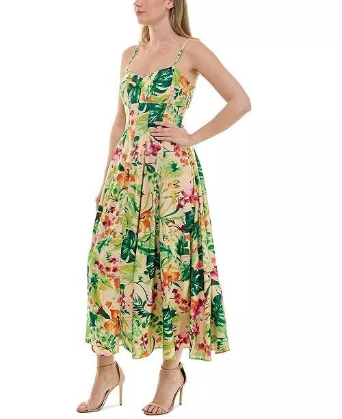 Taylor Printed Sweetheart Fit&Flare Midi Dress Floral Size10 NWOT $128