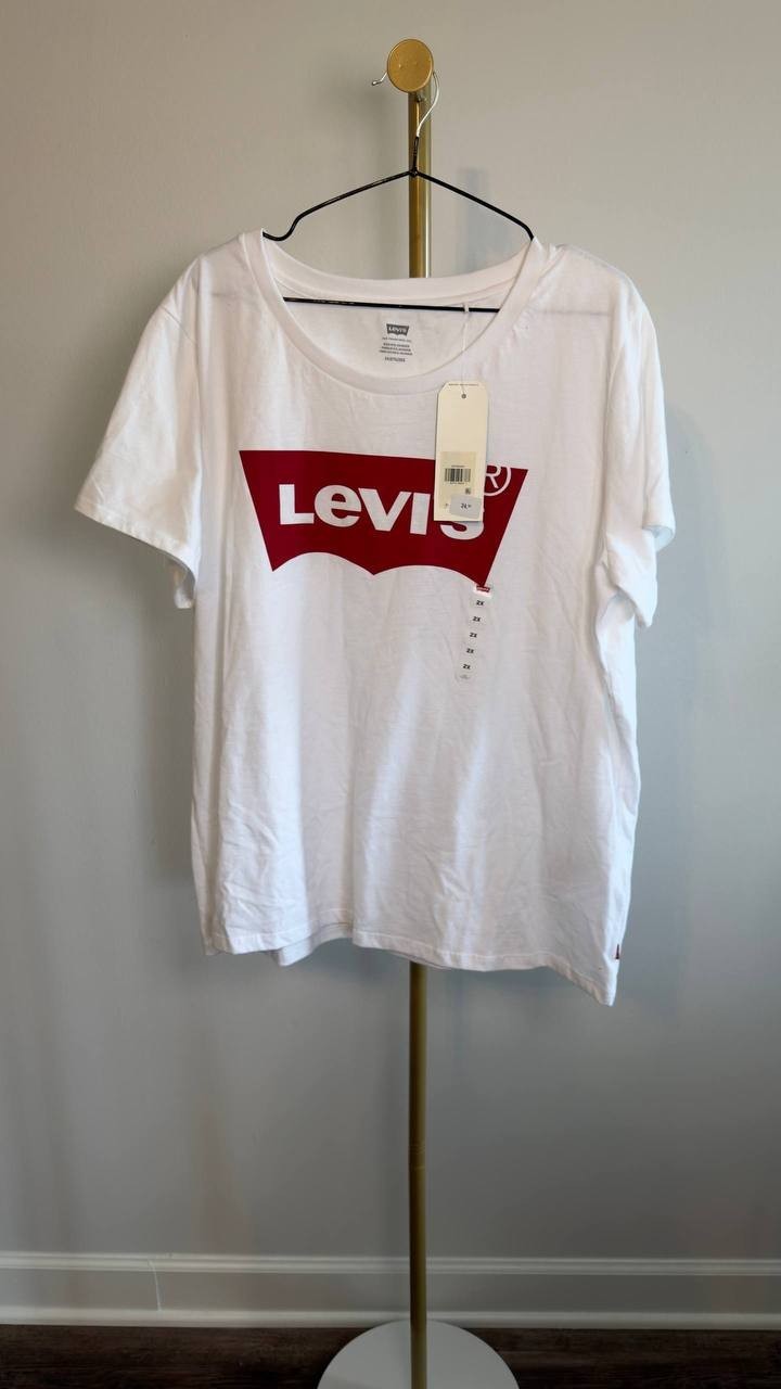 Levi’s Graphic Logo Favorite Short Sleeve Tee White 2X NWT $30