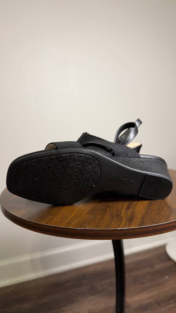 LifeStride  Slingback  Sandals  Black  7.5M  New  $90