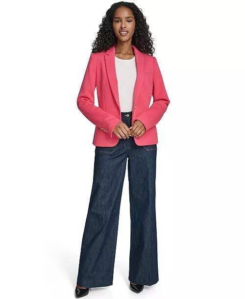 Tommy Hilfiger One-Button Blazer Rethink Pink 12 NWT $149