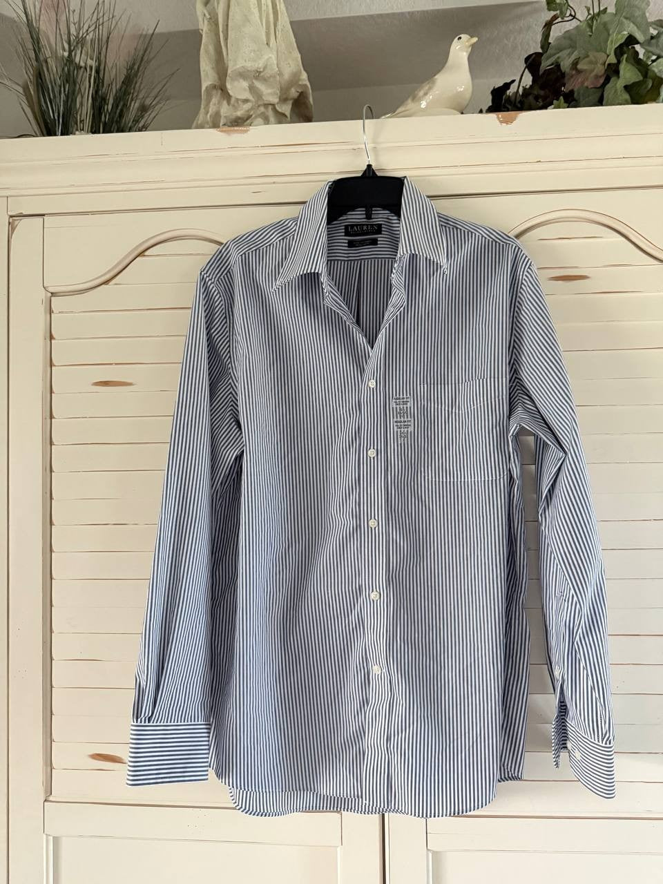 Lauren Ralph Lauren Men’s Striped Button-Down Shirt – Size L – Pre-Owned – Minor